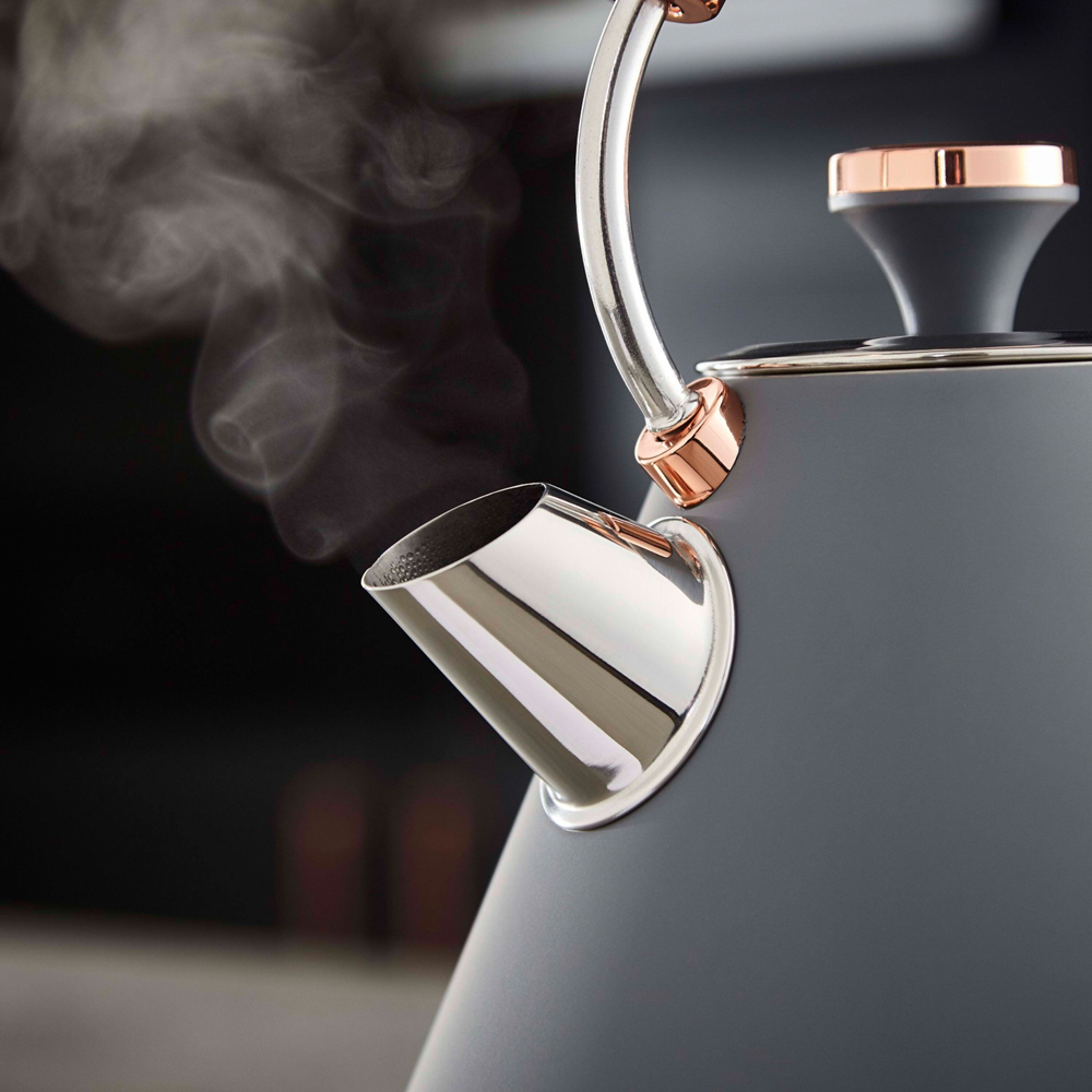 Tower Cavaletto EEJB227 Grey and Rose Gold 4 Slice Toaster and 1.7L Kettle Set Image 3