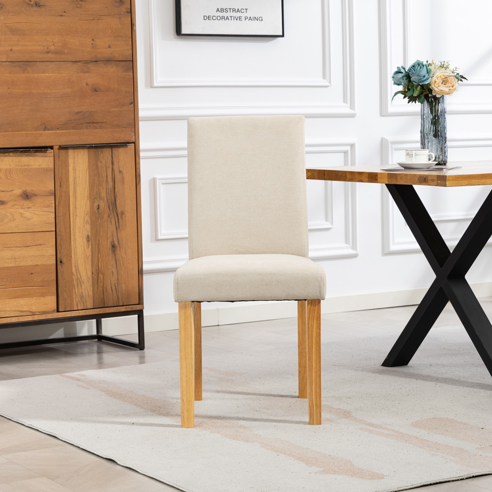 Artemis Home Almont Set of 2 Beige High Back Dining Chairs Image 3