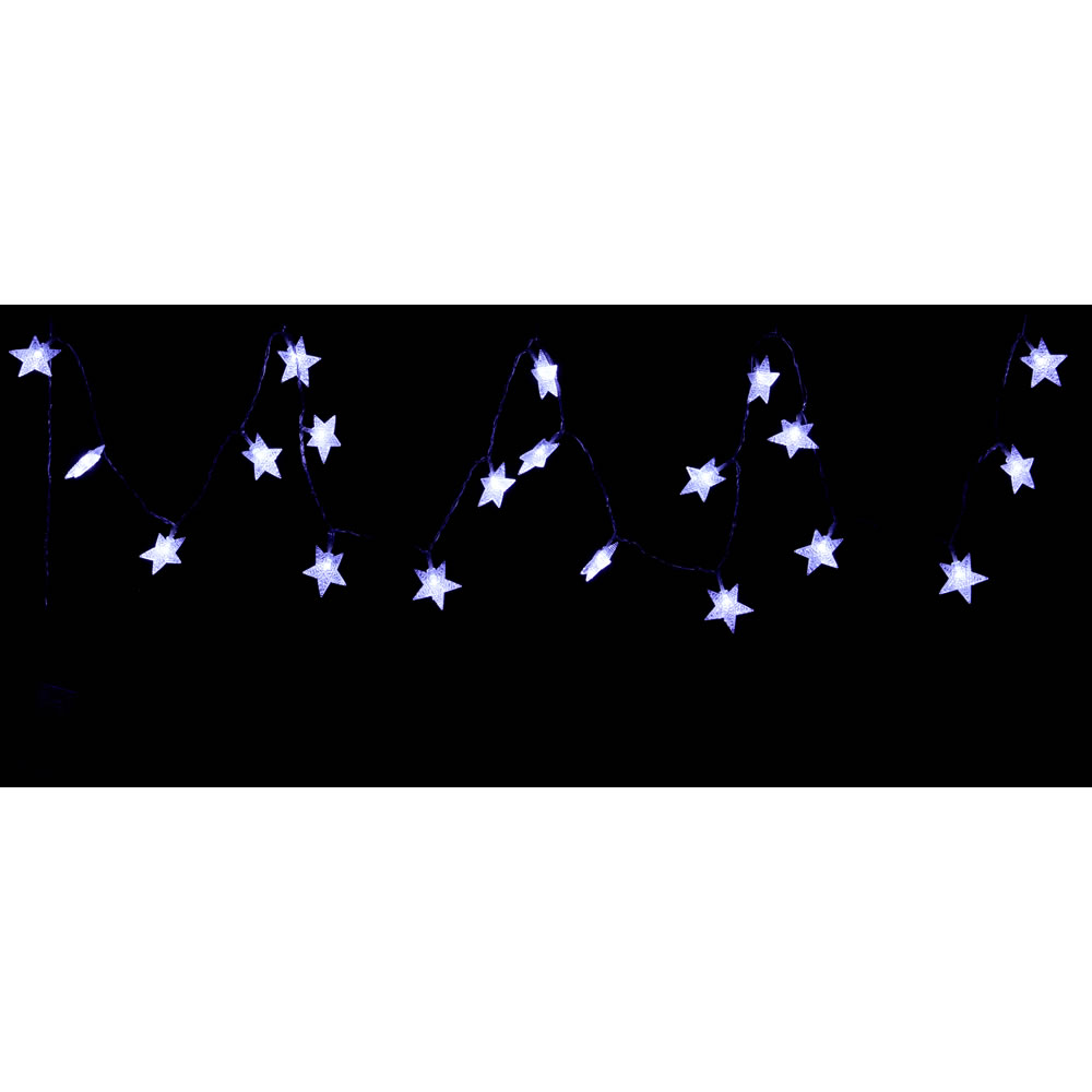 Wilko 20 Battery Operated Dreamland Star String Christmas Lights Image 2