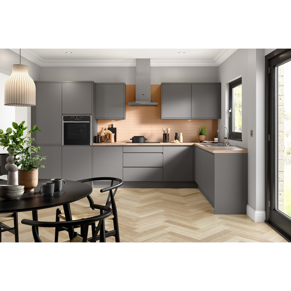 Kitchen Kit J-Pull Dust Grey Drawerline Base Cabinet 600mm Image 2