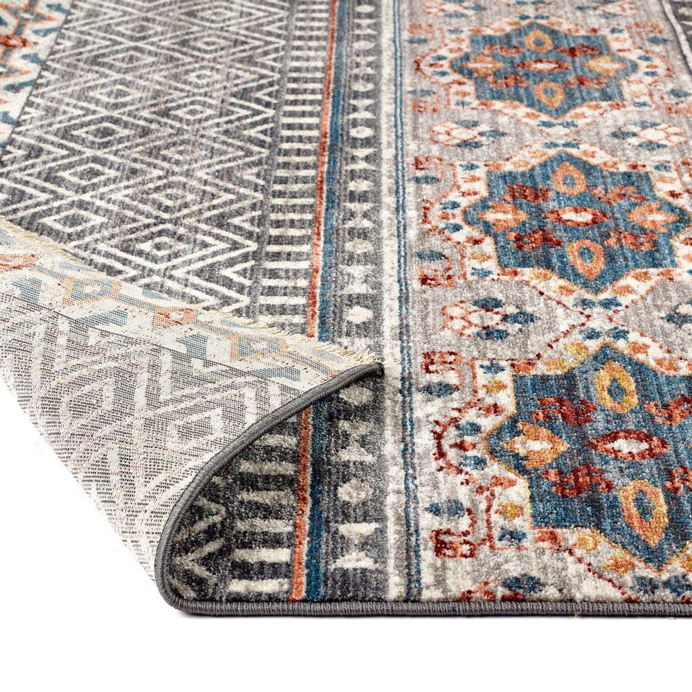 Origins Mandala Stripe Grey Rug 160 x 230cm Image 3