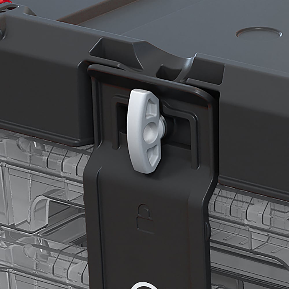 Keter Stack n Roll 3 Drawer Tool Storage Organiser Image 6