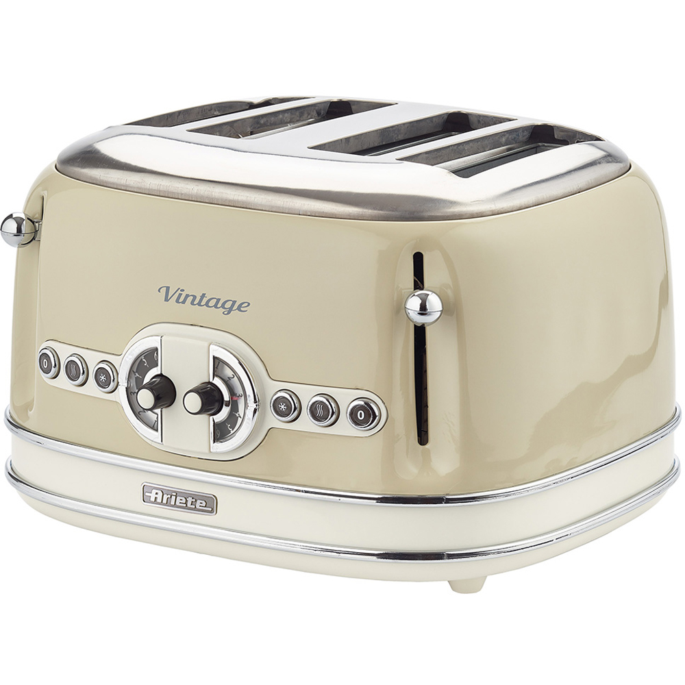 Ariete Vintage ARPK67 Cream 20L Microwave with 4 Slice Toaster and 1.7L Dome Kettle Set Image 3