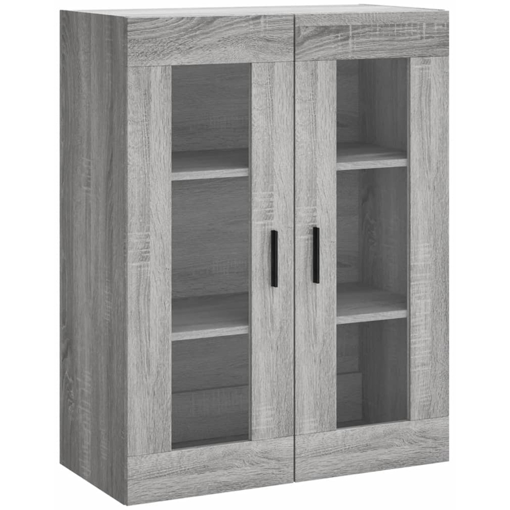 vidaXL 2 Door 3 Shelf Concrete Grey Wooden Highboard Image 5