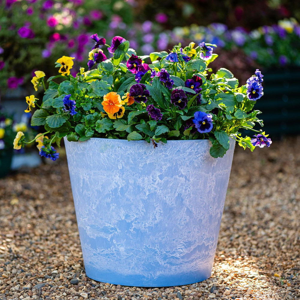 Thompson & Morgan Caesar Sky Blue Marble Effect Planter 50cm Image 2