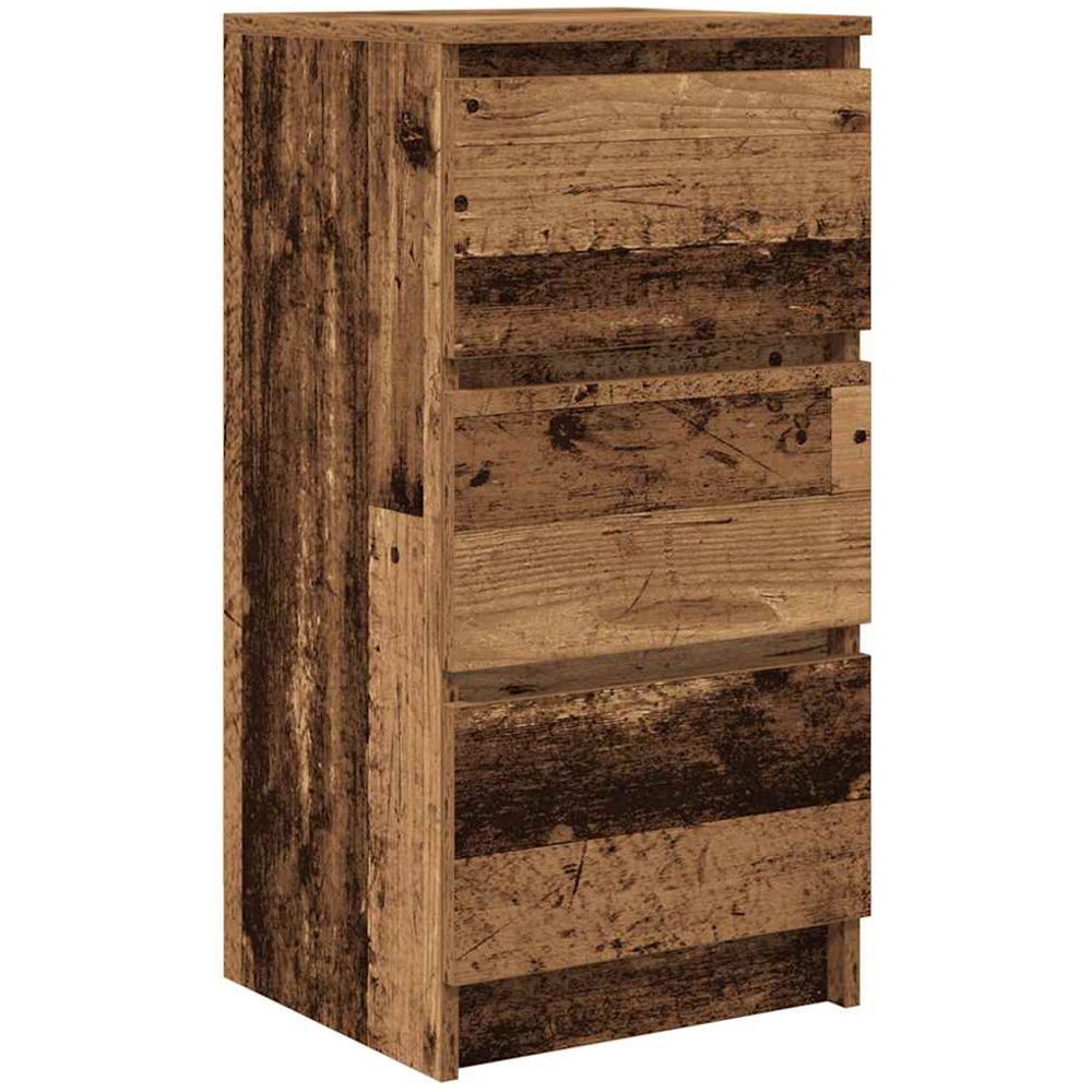 vidaXL 3 Drawer Old Wood Sideboard Image 2