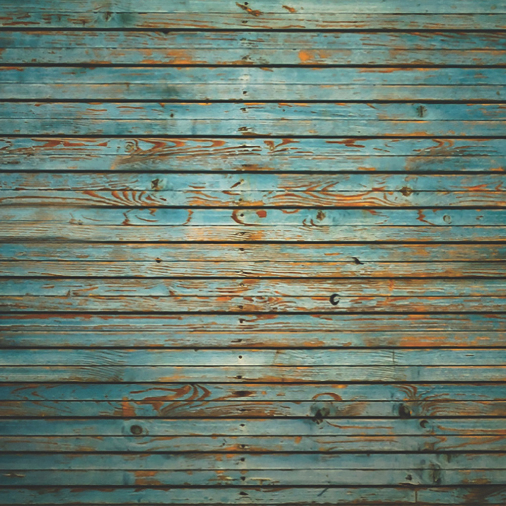 Origin Murals Rustic Wood Effect Blue Wall Mural Image 2