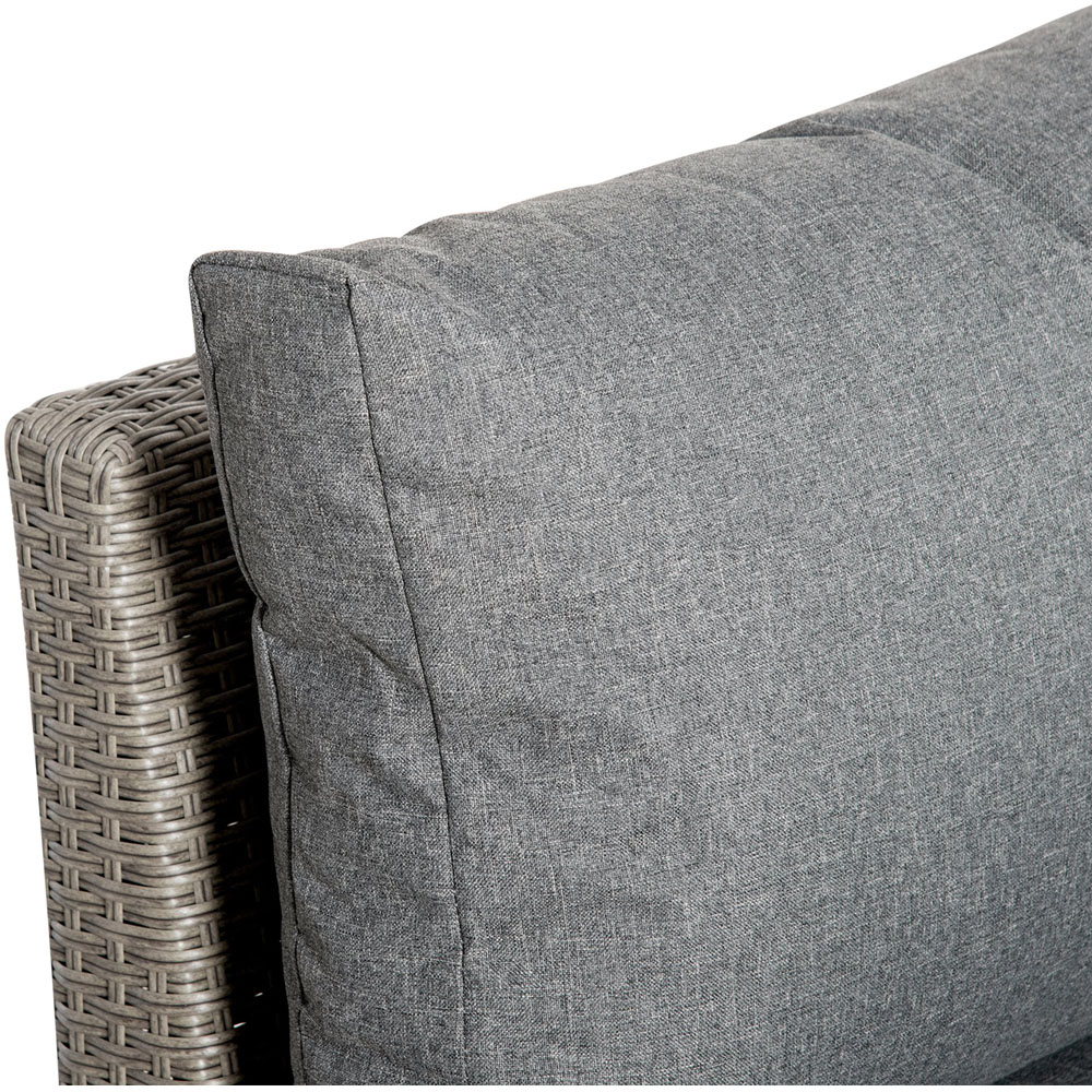 Outsunny 7 Seater Grey Rattan Sofa Lounge Set Image 4