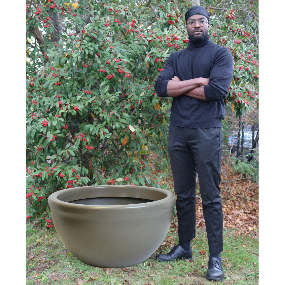 Trifibre Hampton Clay Low Bowl Planter 46 x 88cm Image 5