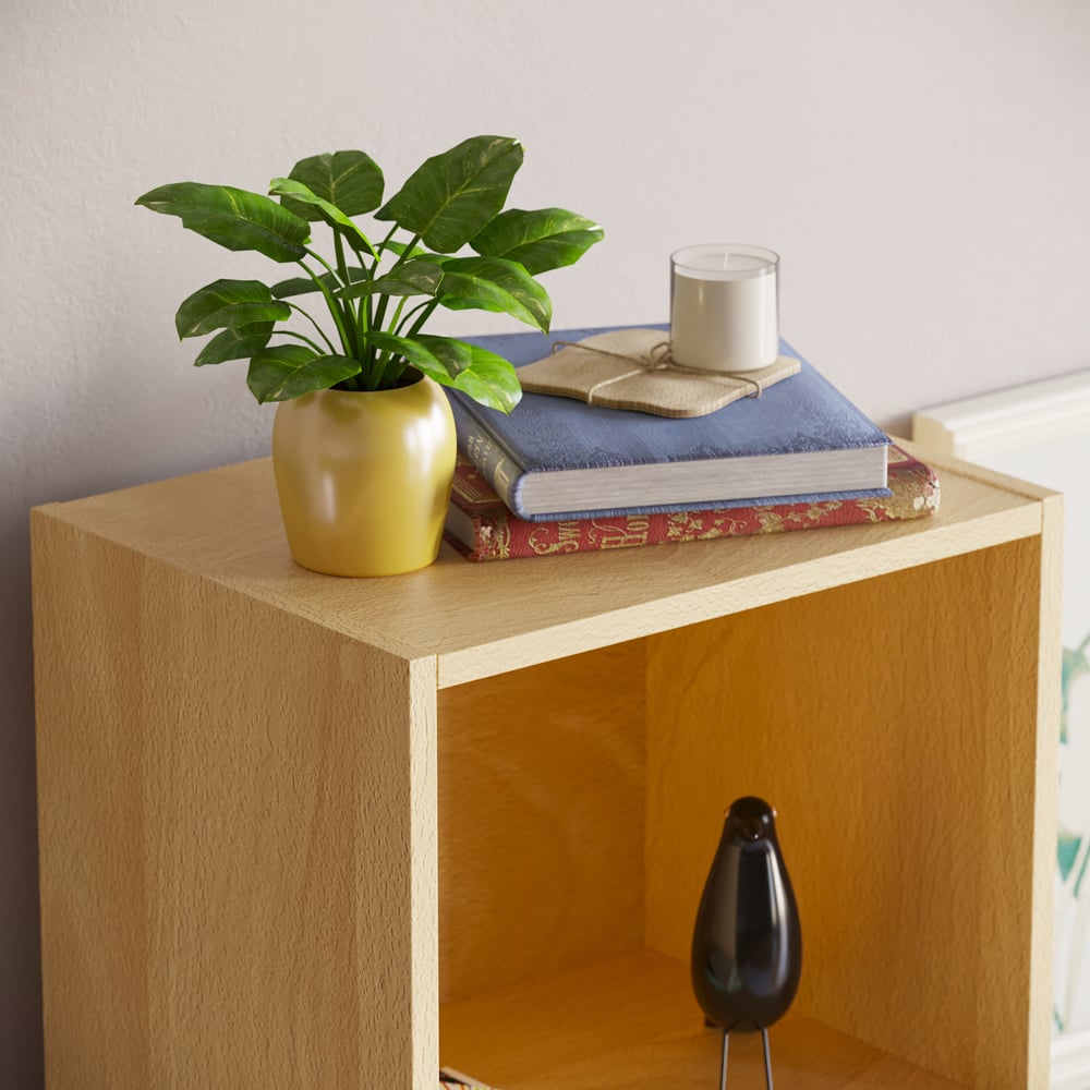 Vida Designs Oxford 5 Shelf Oak Cube Bookcase Image 3