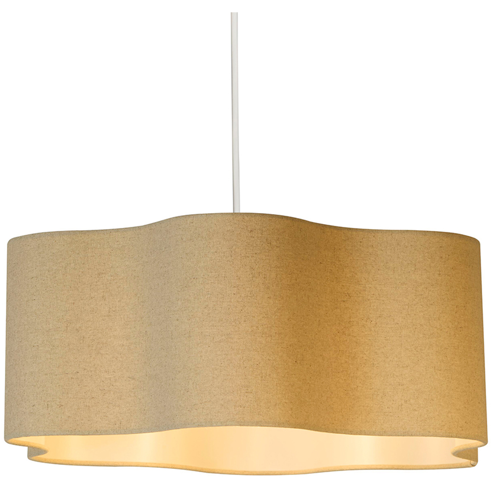 Lighting Collection Decker Linen Ceiling Lamp Shade Image 3