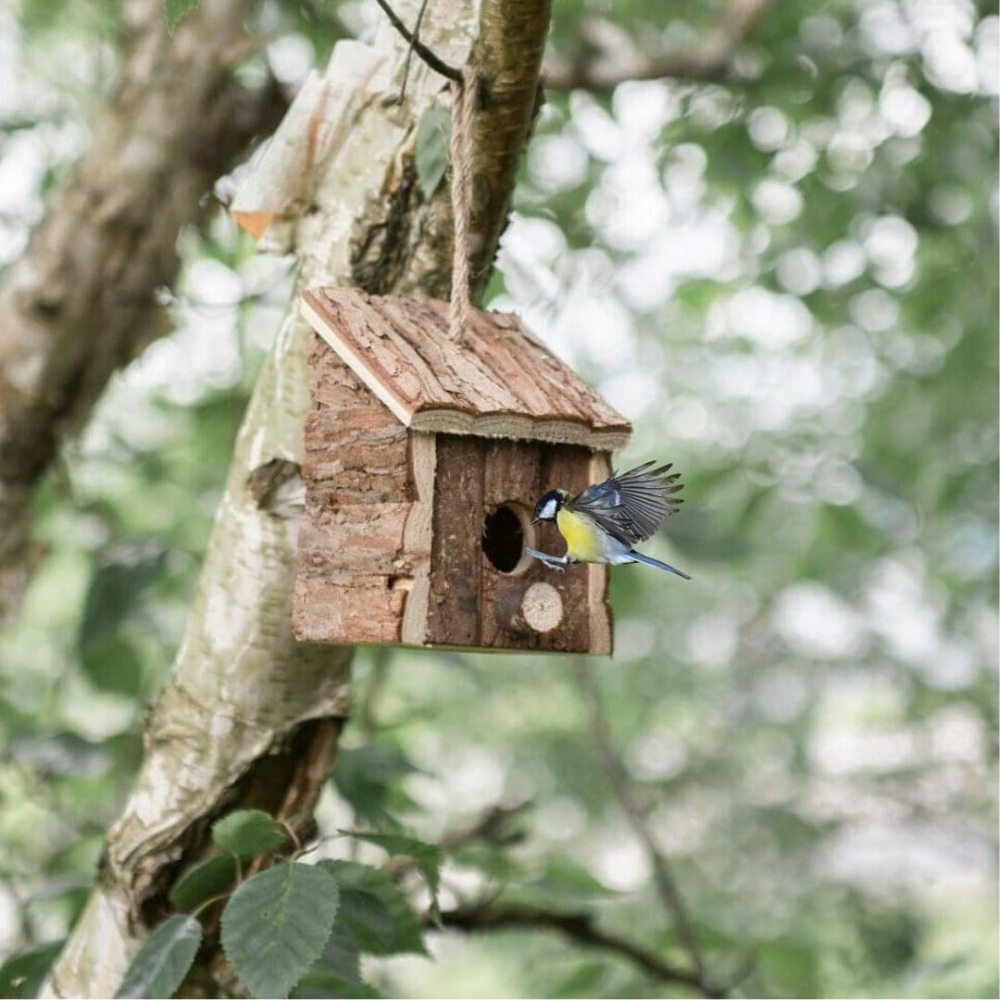Marco Paul Wooden Bird House Hut Image 2