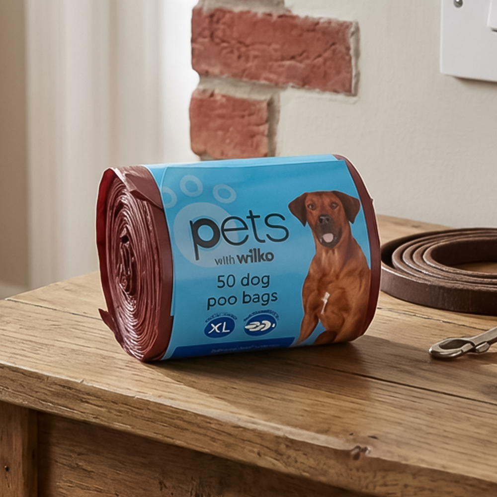 Wilko Dog Poo Bags Red 50 pack Image 6