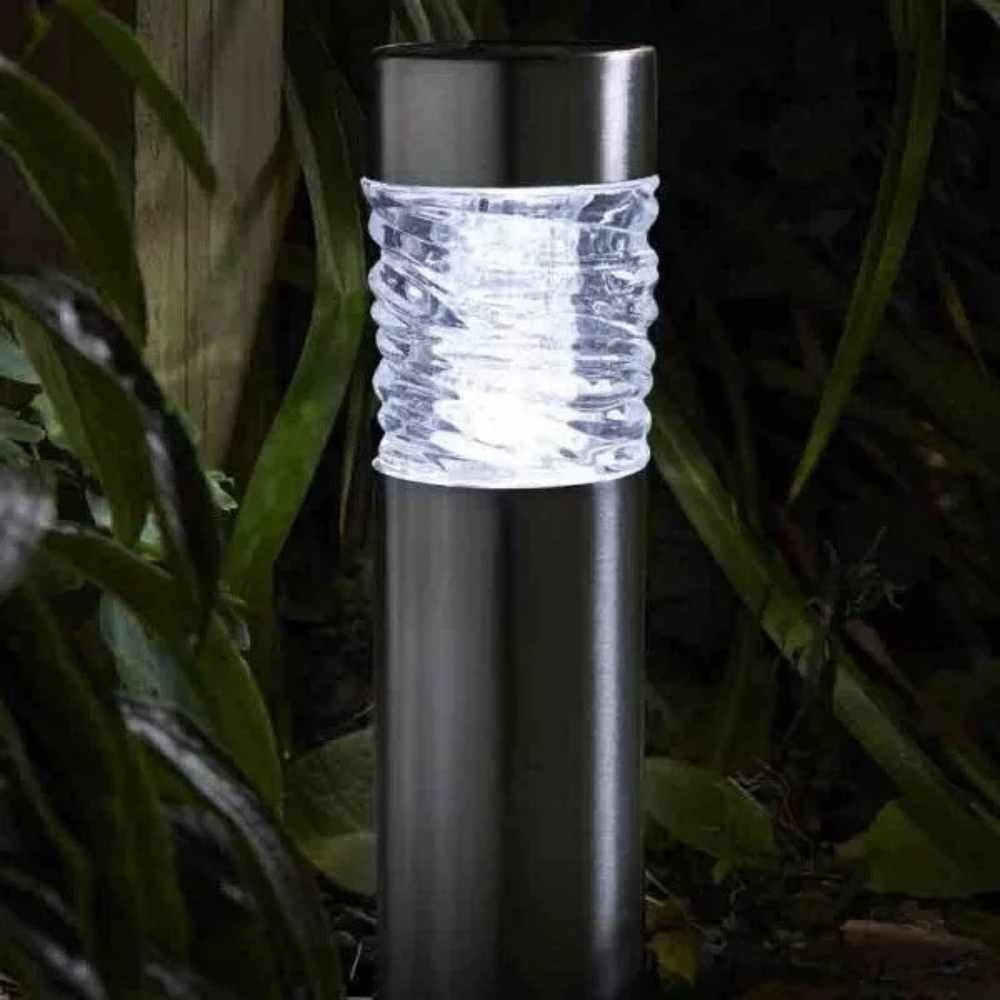 Garden Mile 2 Pack Bollard Solar LED Stake Light Image 5