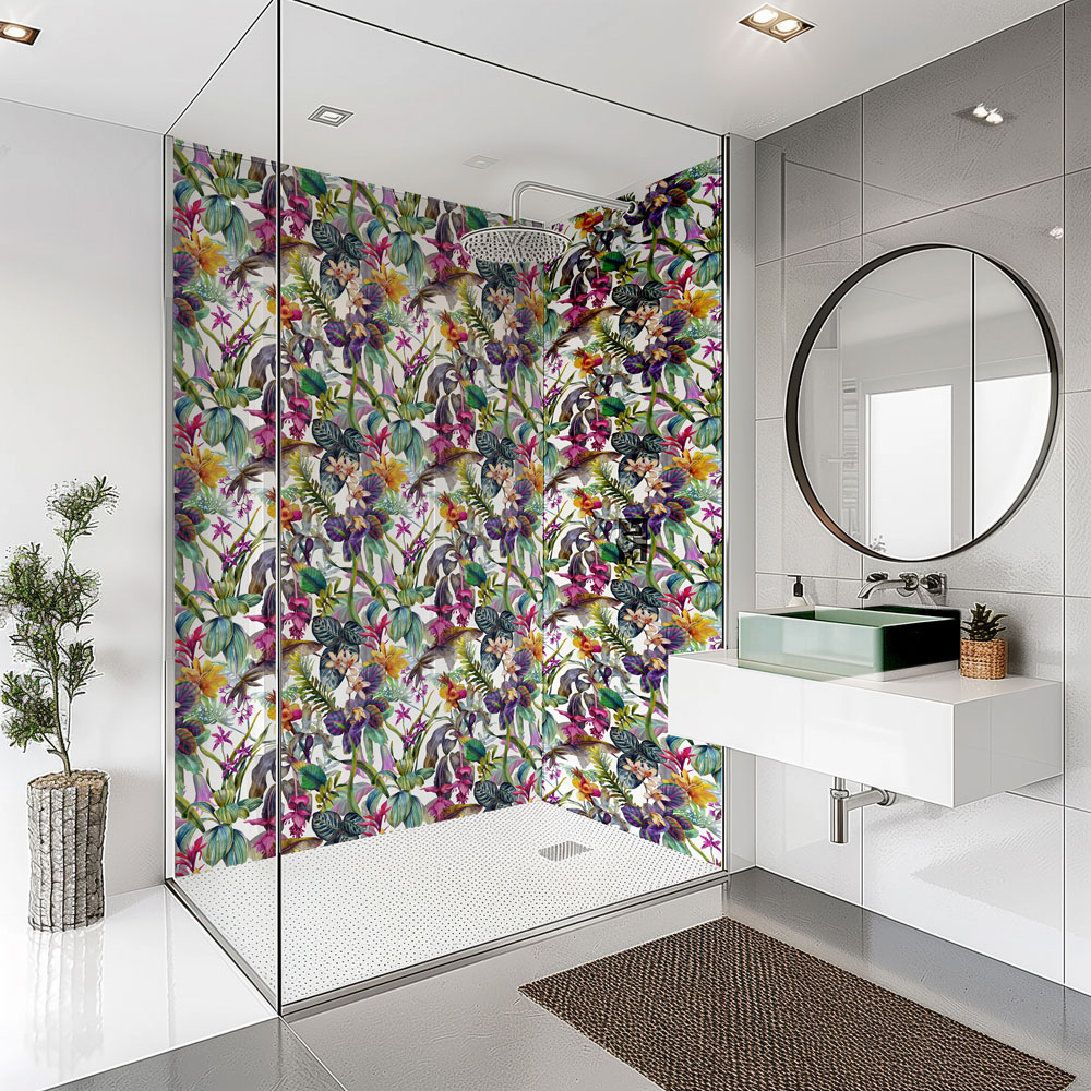 Splashbax Premium Artisan Floral Dream Di Bond Shower Panel 2400 x 1220mm Image 4