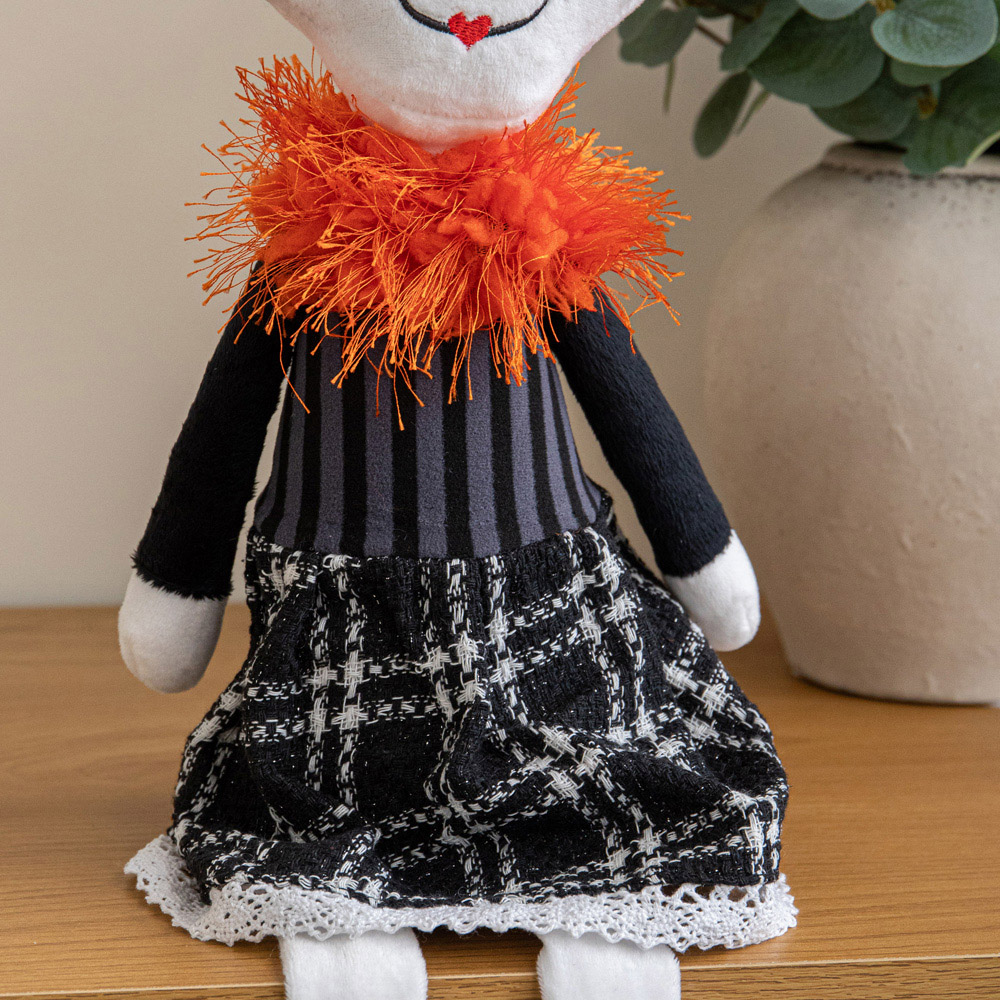 Samuel Alexander Mrs Bones Seated Halloween Decoration with Dangly Legs 55cm Image 4