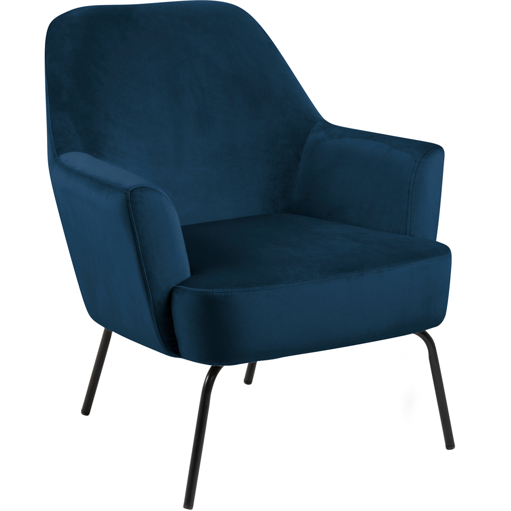 Florence Melissa Navy Blue Lounge Chair Image 2