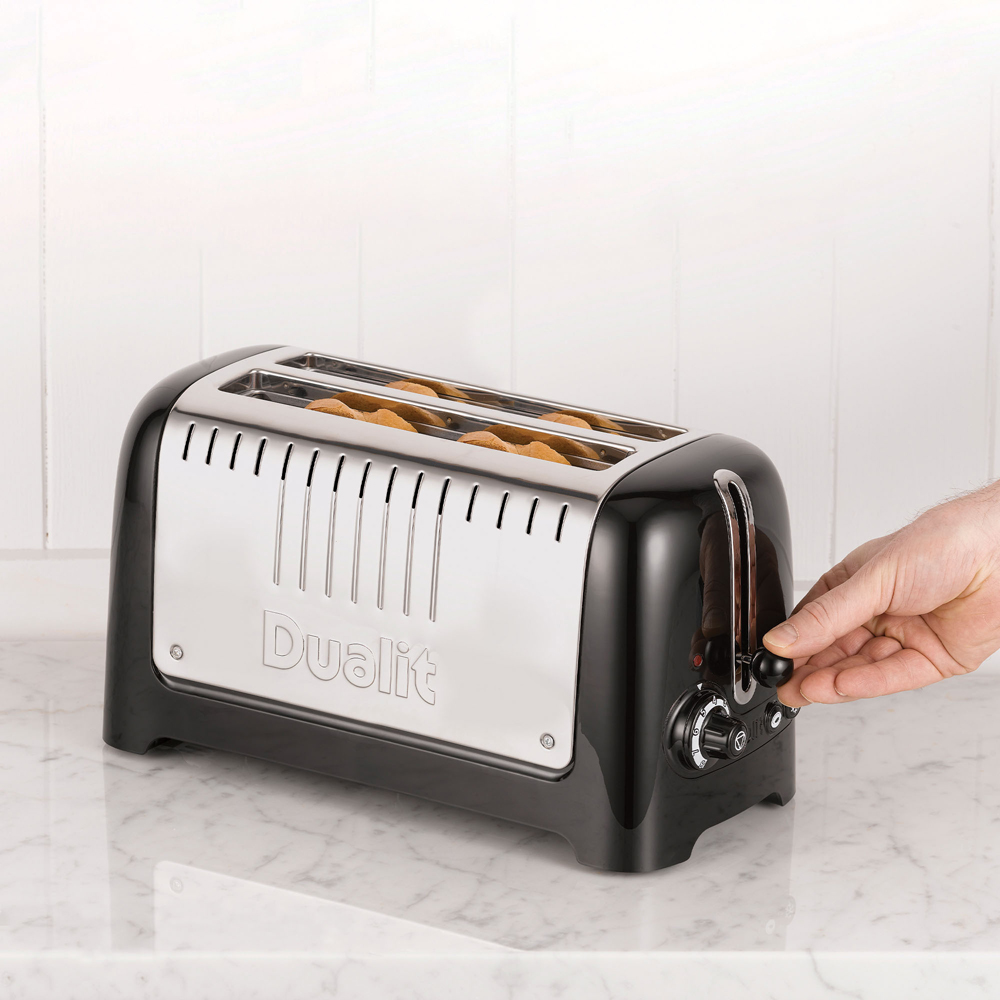 Dualit DA4602 Black 4 Slice 2 Long Slot Toaster Image 5