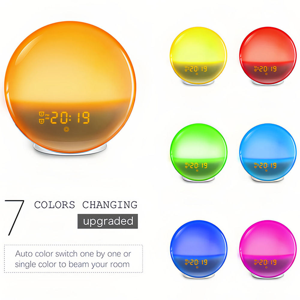 Jaoyeh Trading Colourful Electronic Alarm Clock Light Image 3