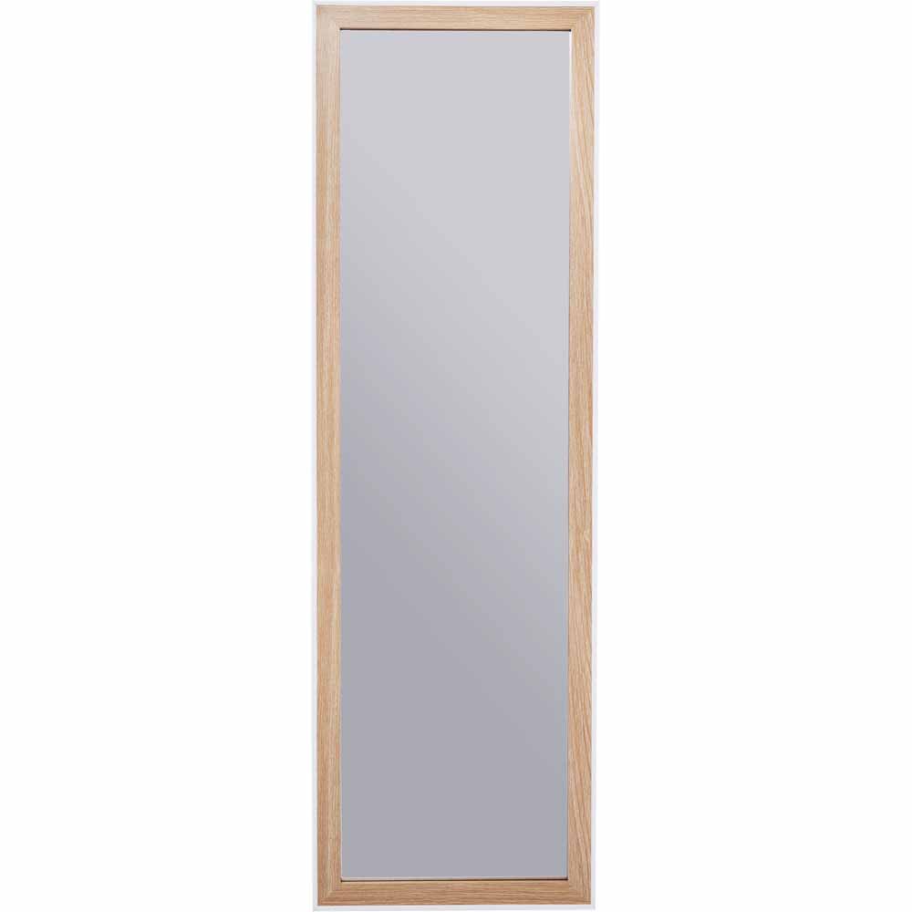 Wilko Natural White Tall Mirror 130 x 40cm Image 1