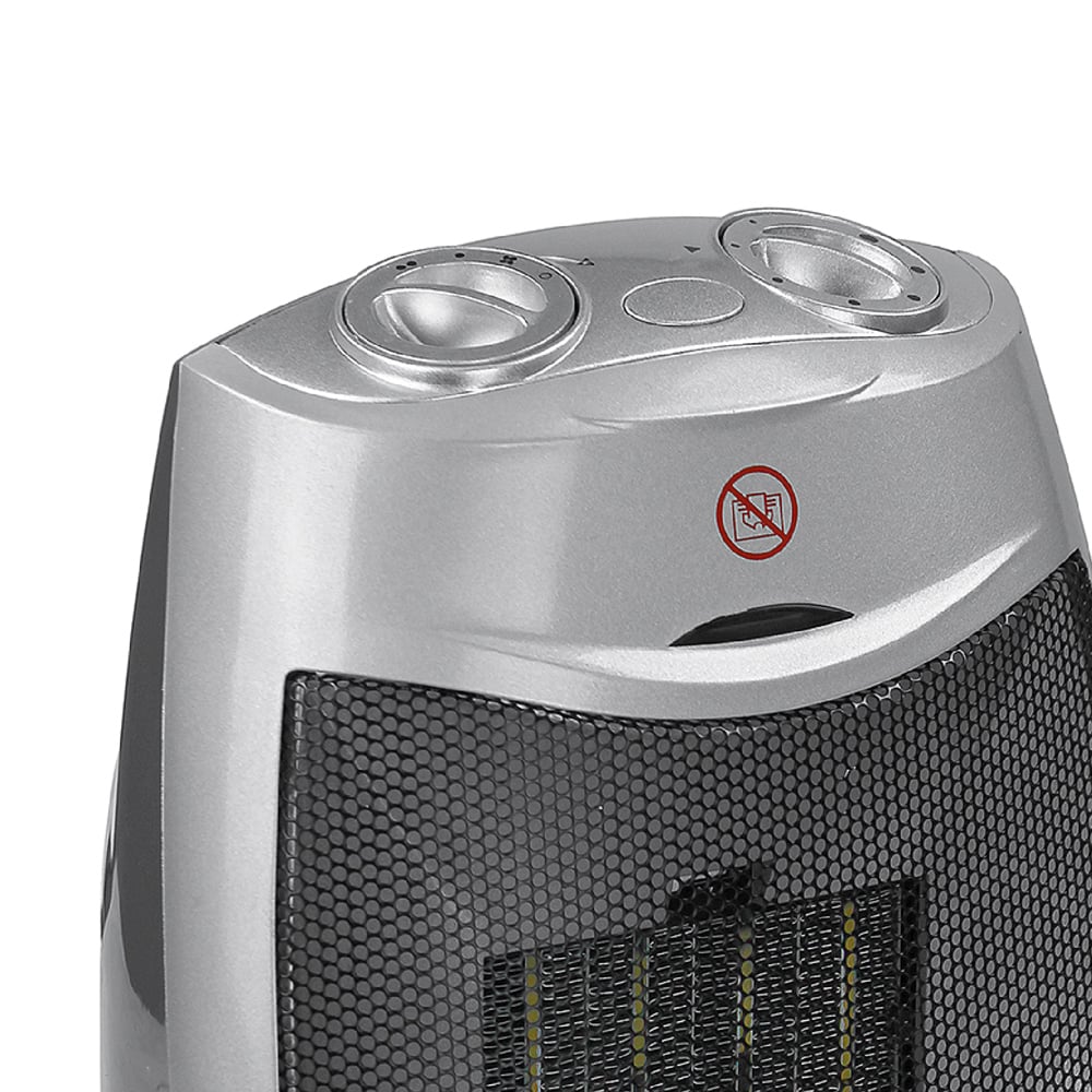 AMOS Grey Ultra Fast Ceramic Fan Heater 1500W Image 2