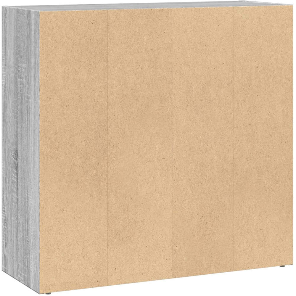 vidaXL 2 Shelf Grey Sonoma Bookcase Image 5