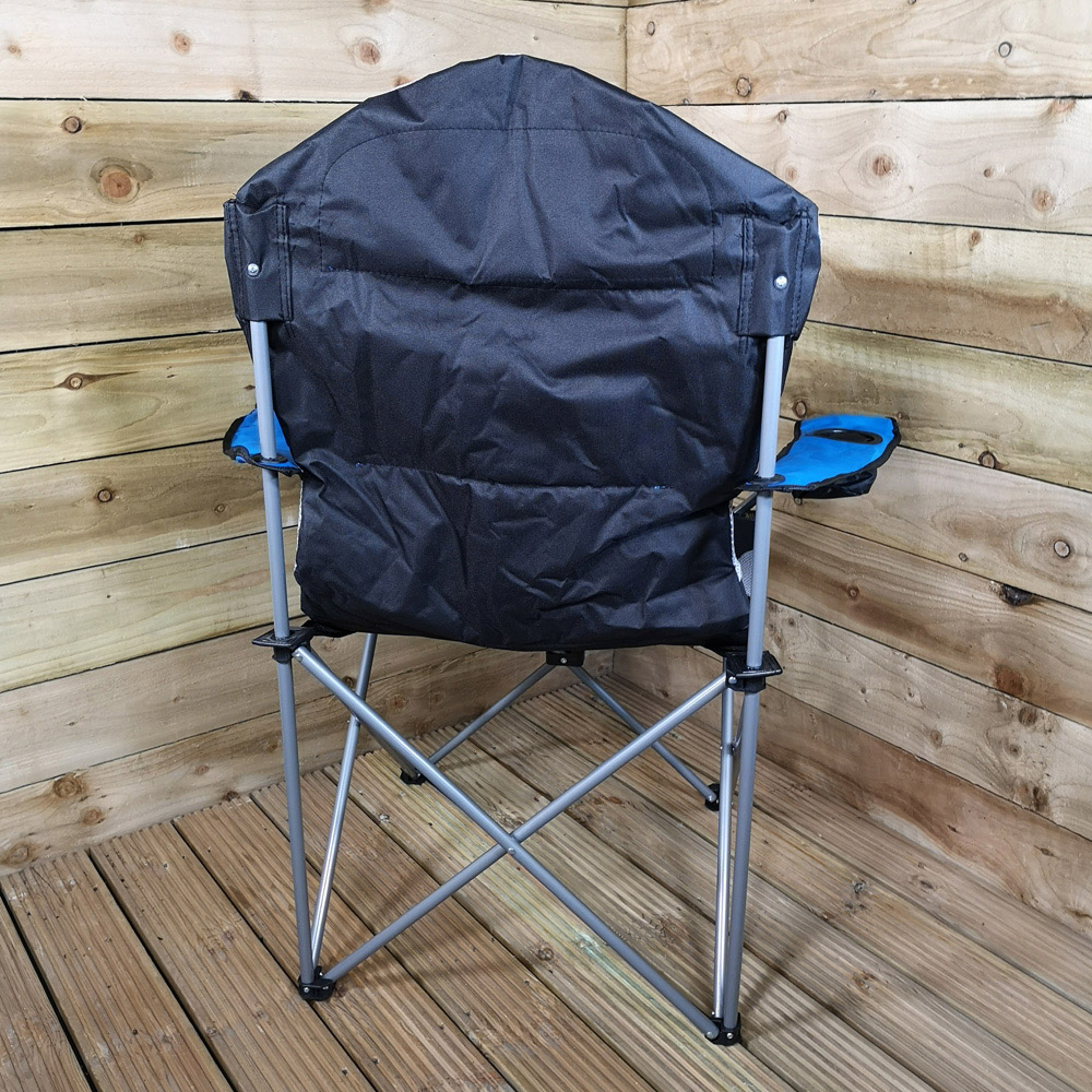 Samuel Alexander Blue Luxury Padded Folding Camping Chair Image 6