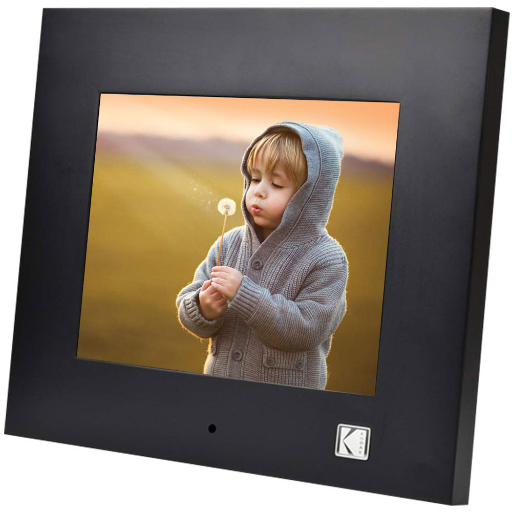 Kodak 8 inch Ebony Black Digital Photo Frame Image 1