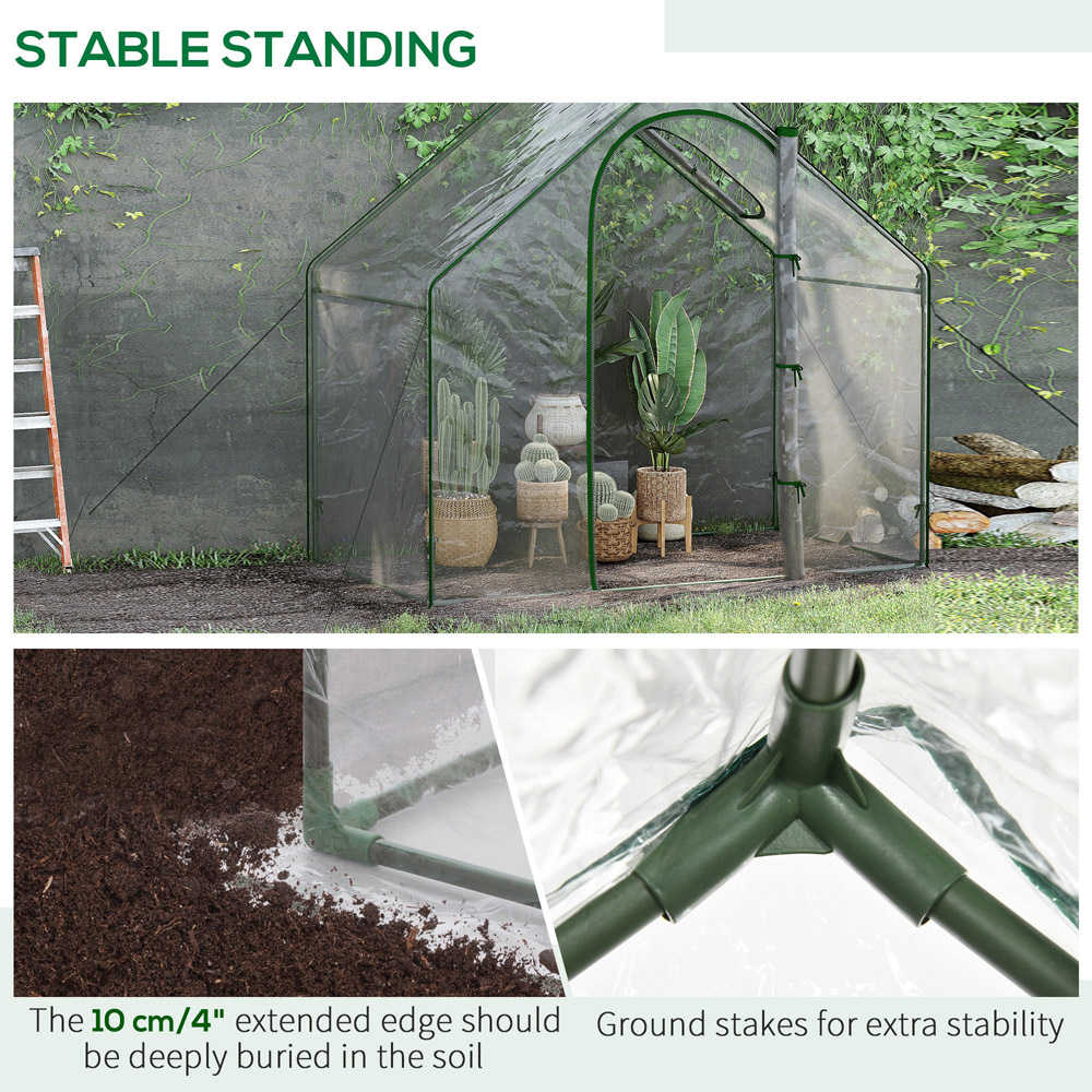 Outsunny PVC 5.9 x 3.3ft Portable Walk In Greenhouse Image 6