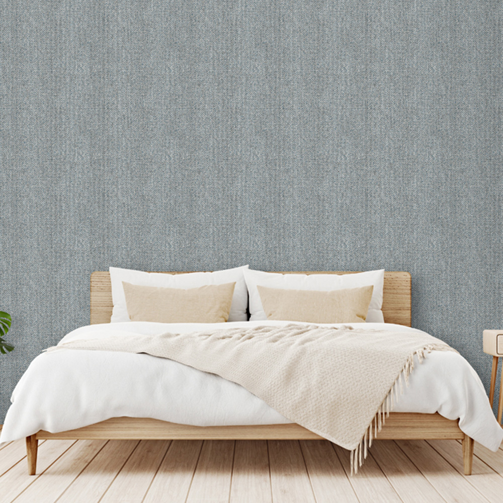 Design ID Basket Weave Blue Wallpaper Image 2
