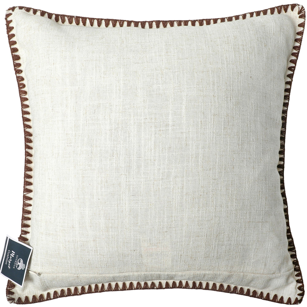 Margot Stitch Edge Cushion Natural Image 4