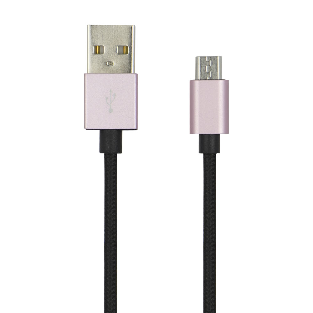 Wilko Rose Gold Micro USB Cable 1m Image