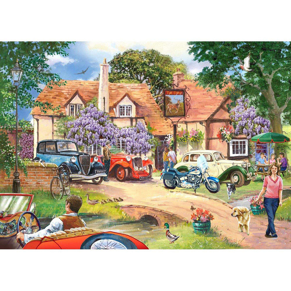 The House of Puzzles Pub Lunch 250 Piece Jigsaw Puzzle Image