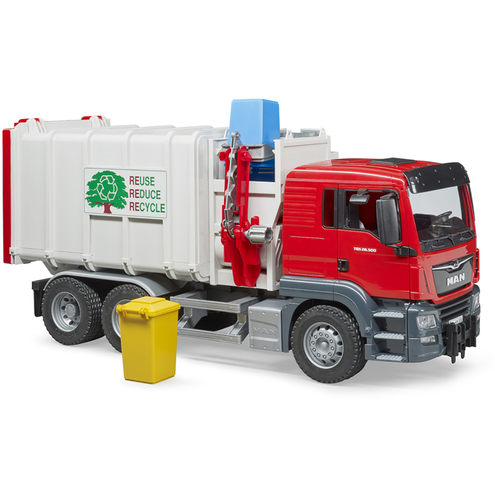 Bruder Kids MAN TGS Side Loading Garbage Truck Playset Model Image 5