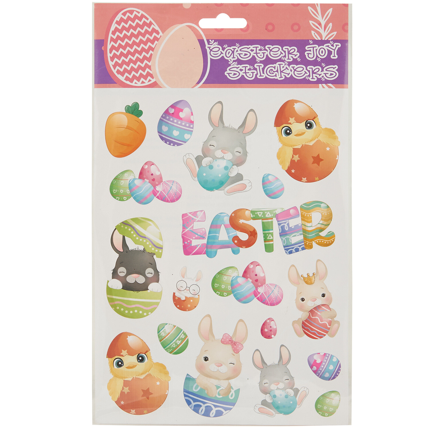 Easter Chick and Bunny Stickers - Multicolour Image 1