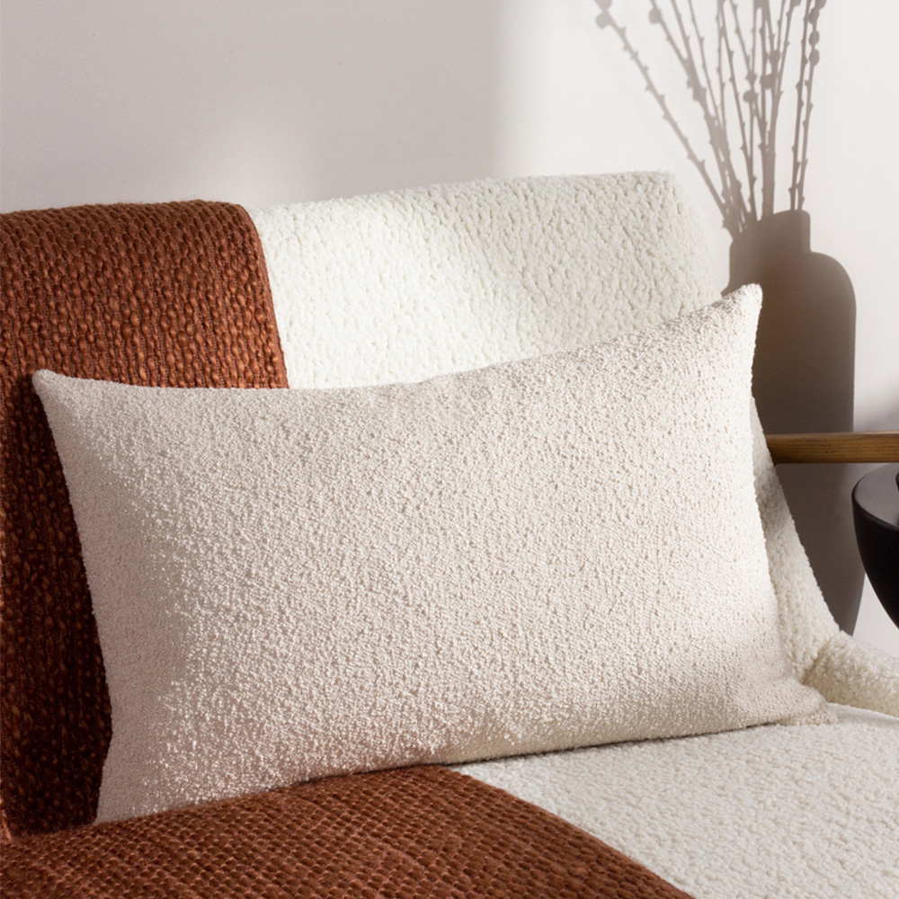 Hoem Selene Nougat Boucle Cushion Image 2