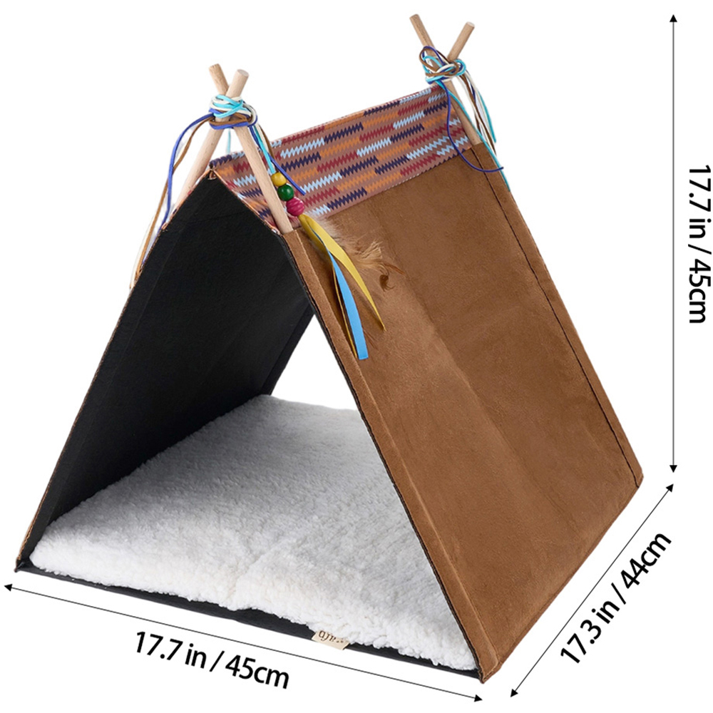 H&O Direct Pet Teepee Bed with Removable Cushion Image 6