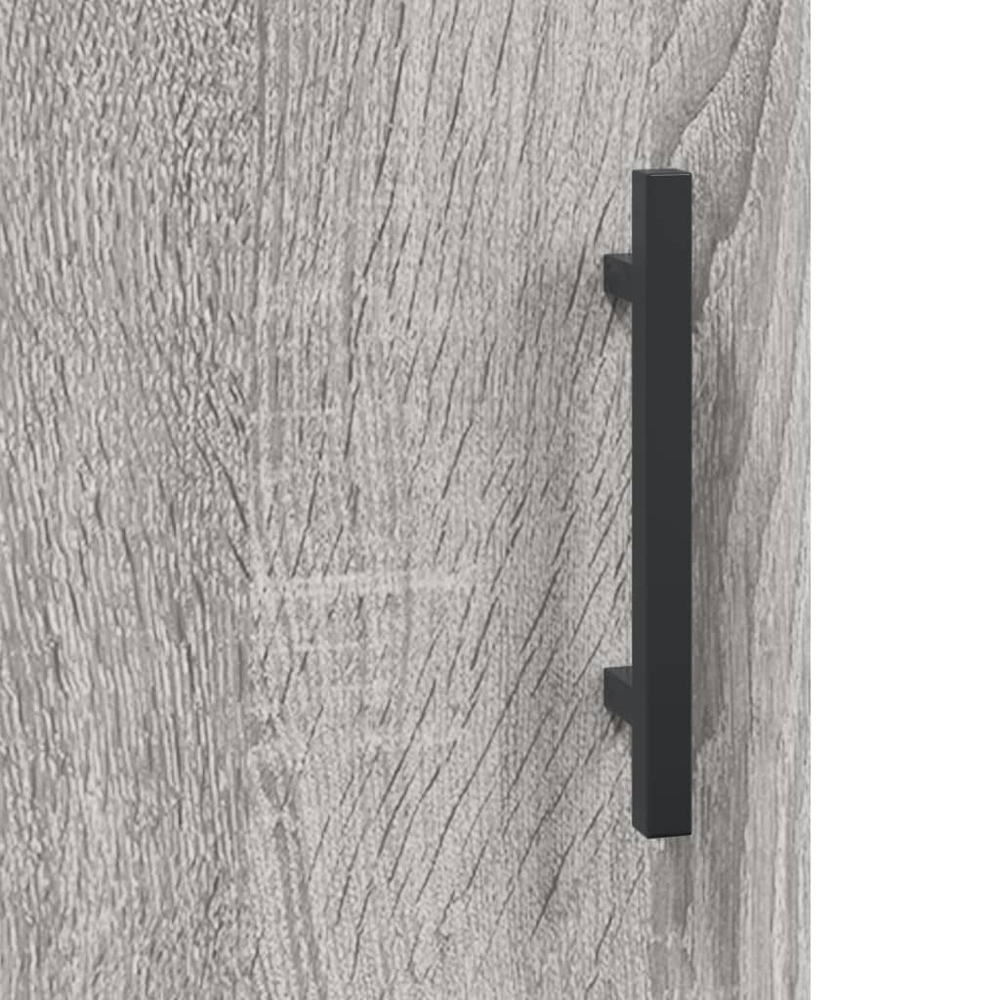 vidaXL 2 Door Grey Sonoma Wooden Wall-Mounted Cabinet Image 7