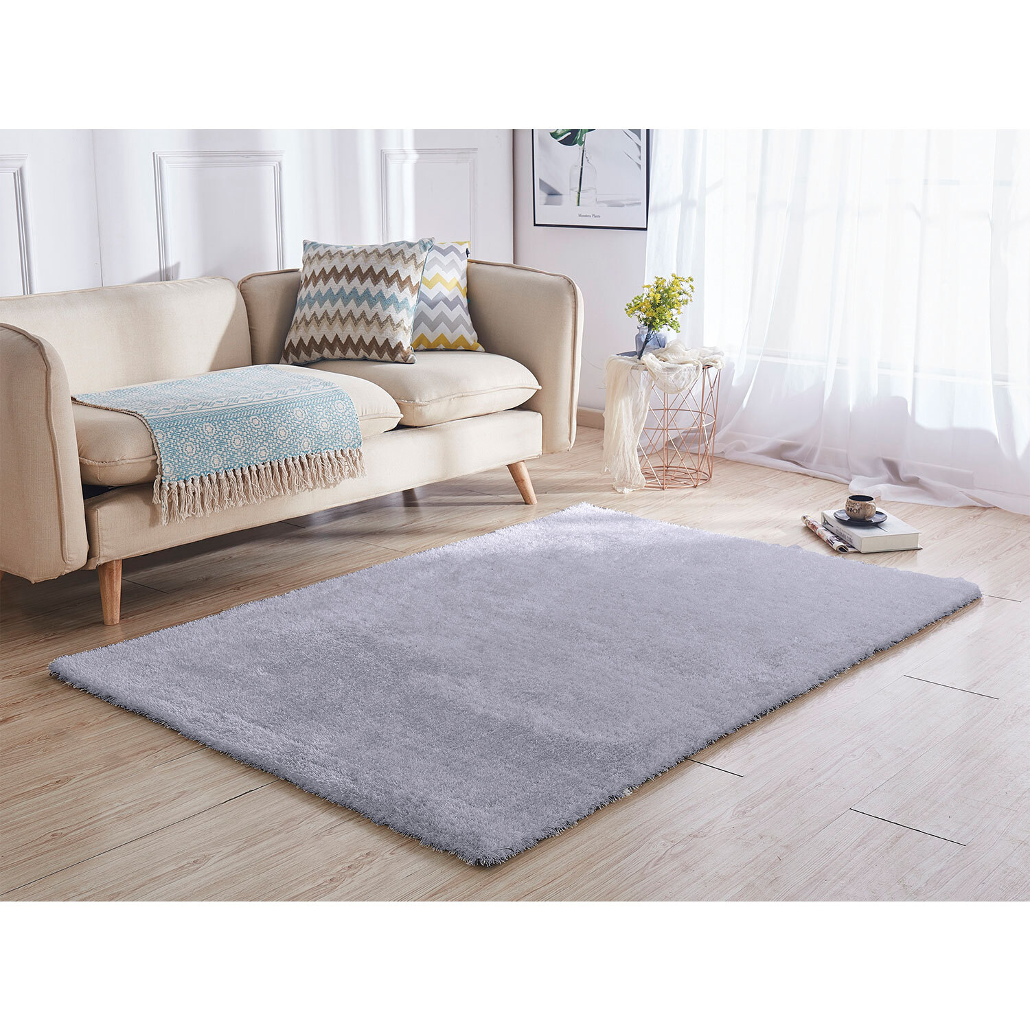 Deluxe Shaggy Rug - 90cm Image 2