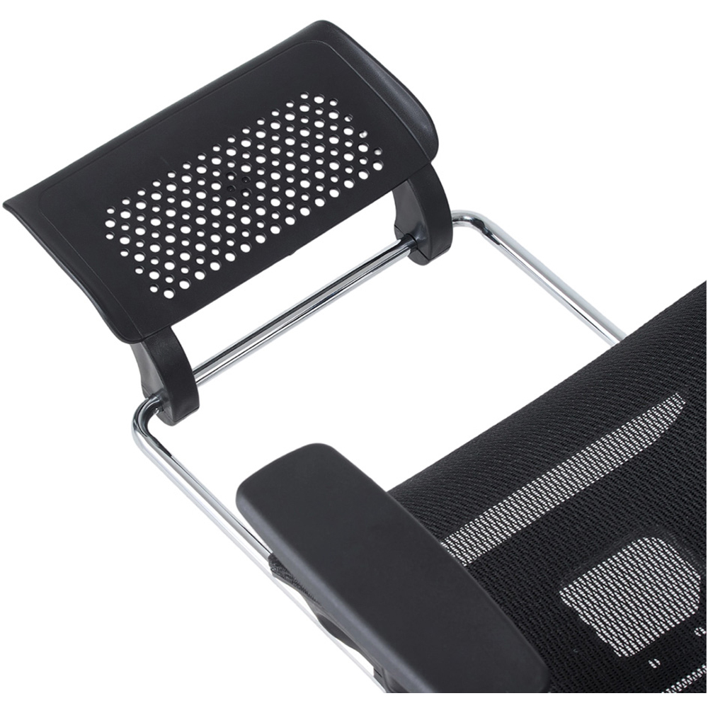 Living and Home Black Breathable Reclining Office Chair Image 5