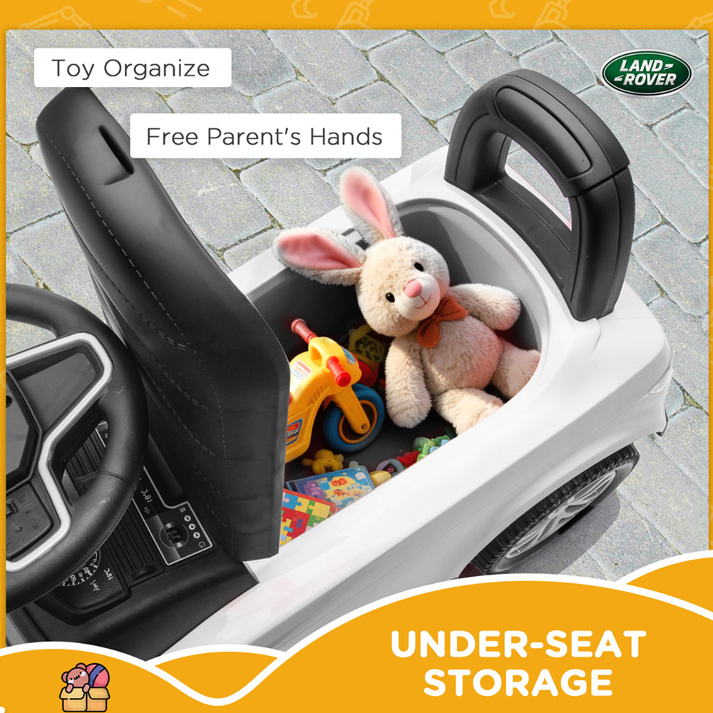 Tommy Toys Toddler White Licensed Land Rover Ride On Car Image 7