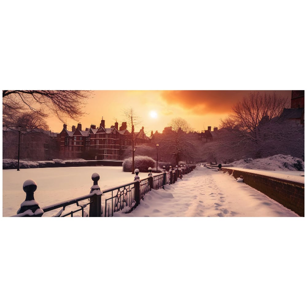 Warren Reed Designer A Snowy Walk In London Bathroom Splashback 25 x 60cm Image 2