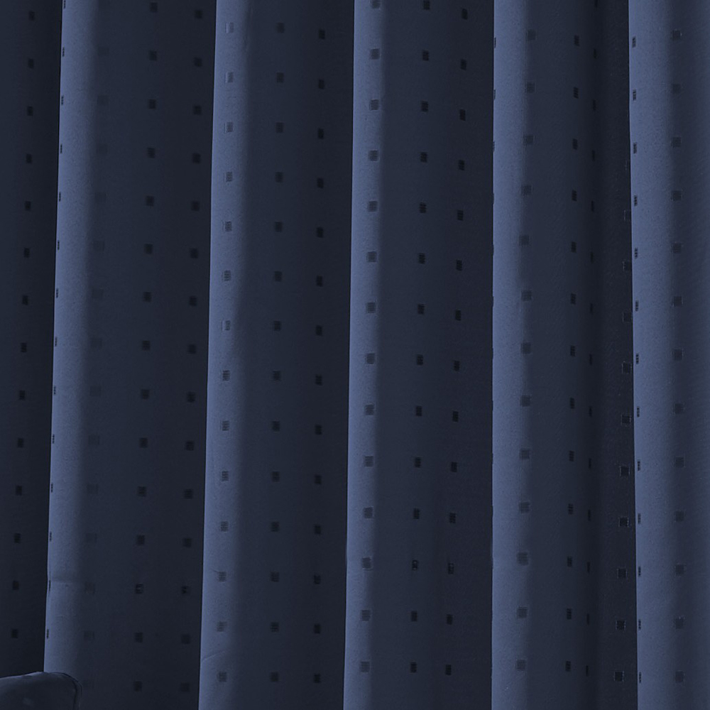 Alan Symonds Madison Navy Taped Top Curtains 229 x 183cm Image 3