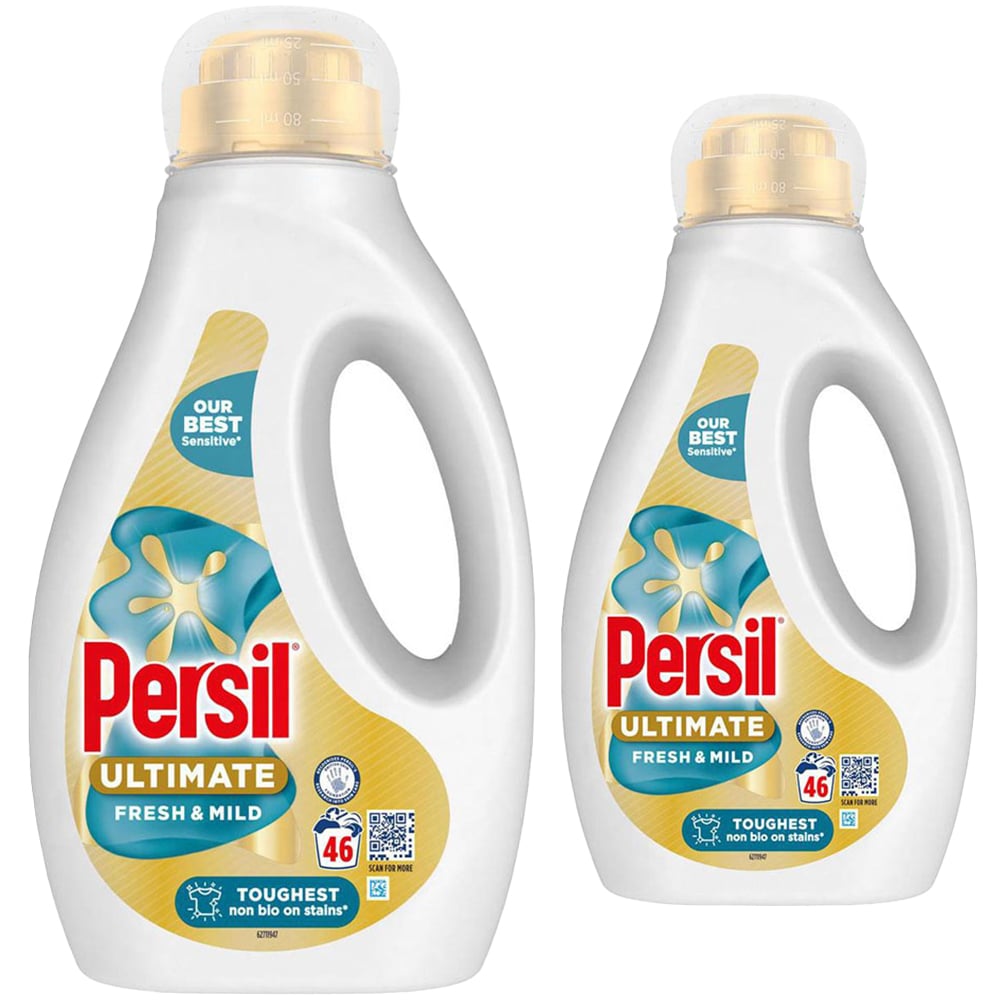 Persil Ultimate Fresh and Mild Liquid Detergent 46 Washes 1.242L 2 Pack Image 1