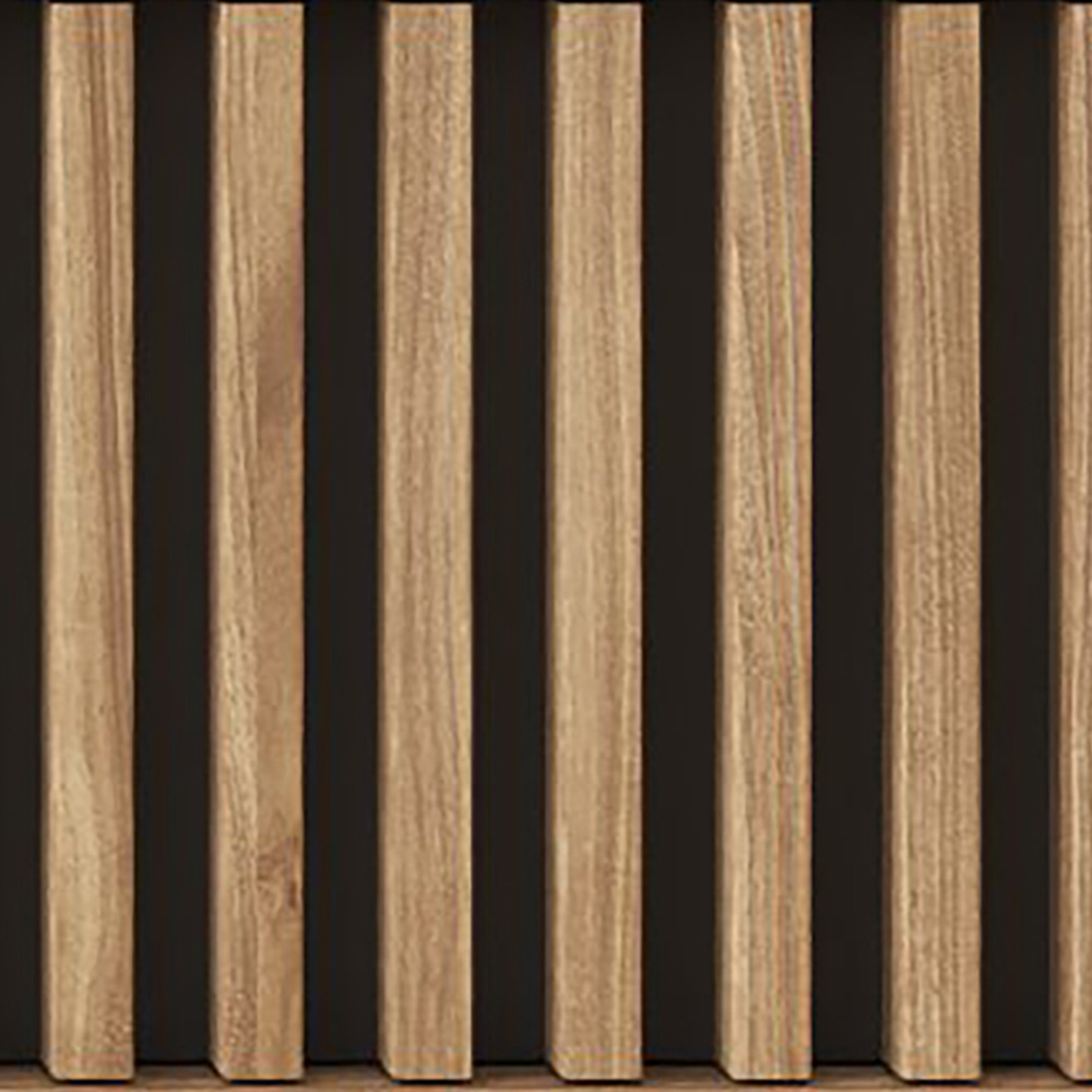 GFW Rowan 2 Door 2 Shelf Oak Slatted Corner TV Unit Image 7