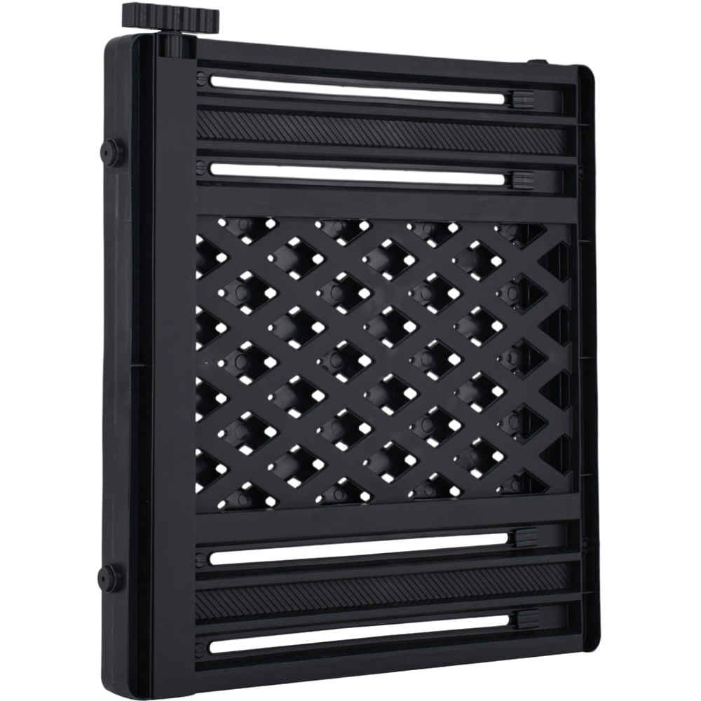 H&O Direct 65-106cm Black Extendable Pet Barrier Image 2