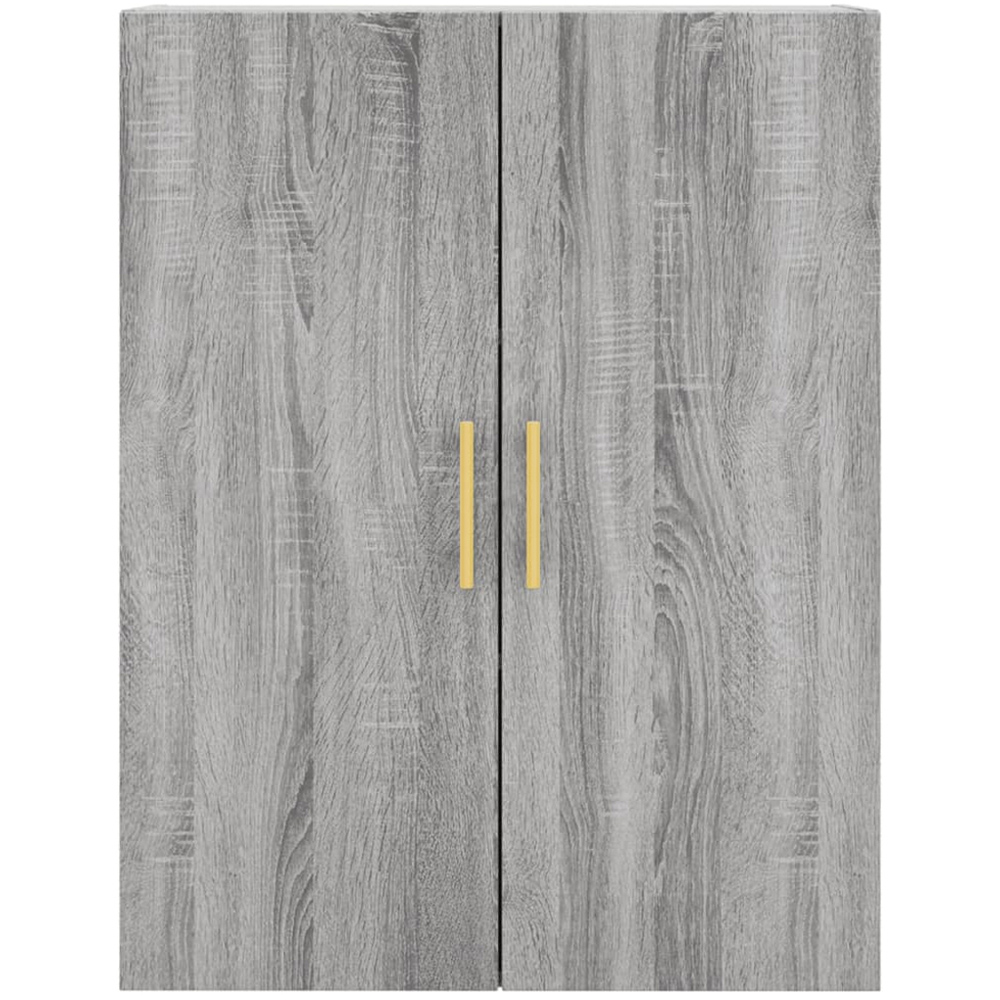 vidaXL 2 Door Grey Sonoma Wall Mounted Cabinet 2 Pack Image 6