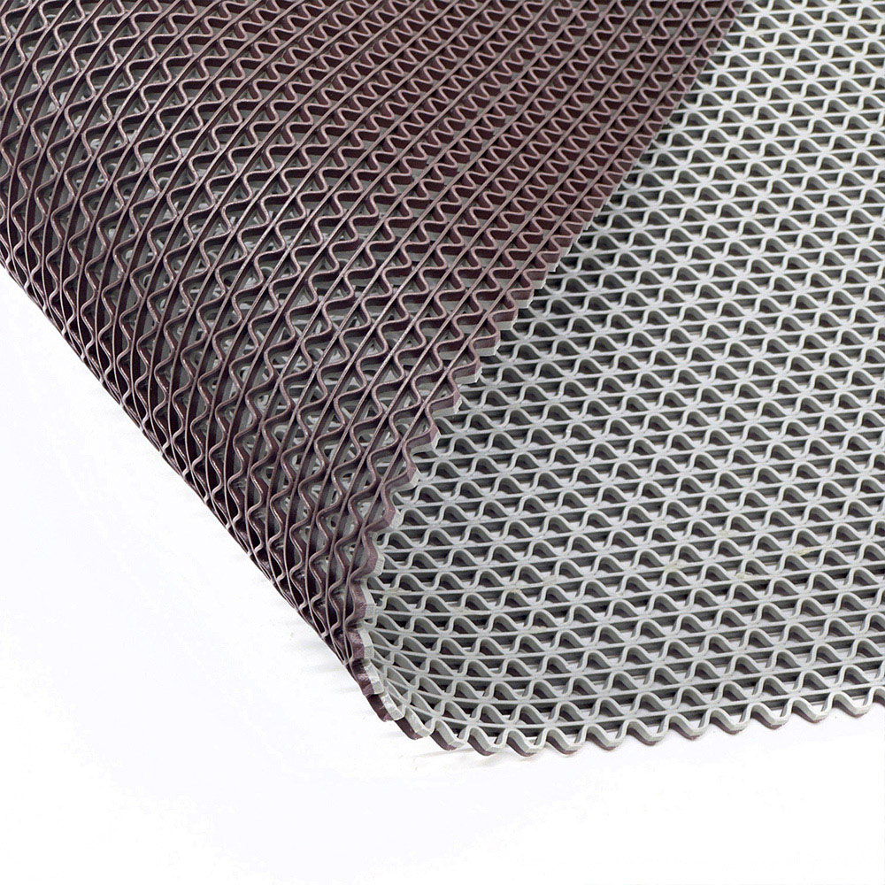 Nicoman Reversible Grey and Brown Quadrant Corner Shower Mat 53cm Image 3