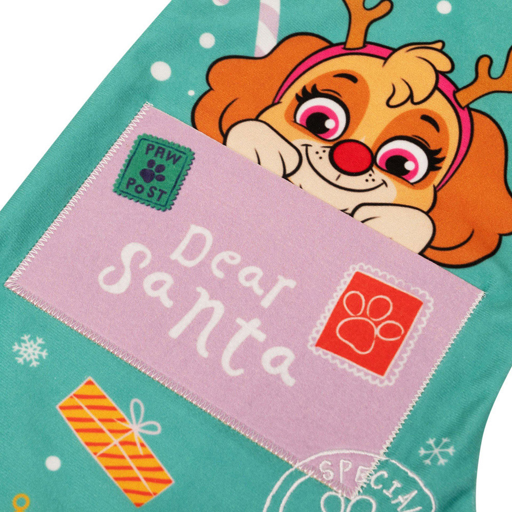 Paw Patrol Green and Pink Skye Christmas Stocking Image 3