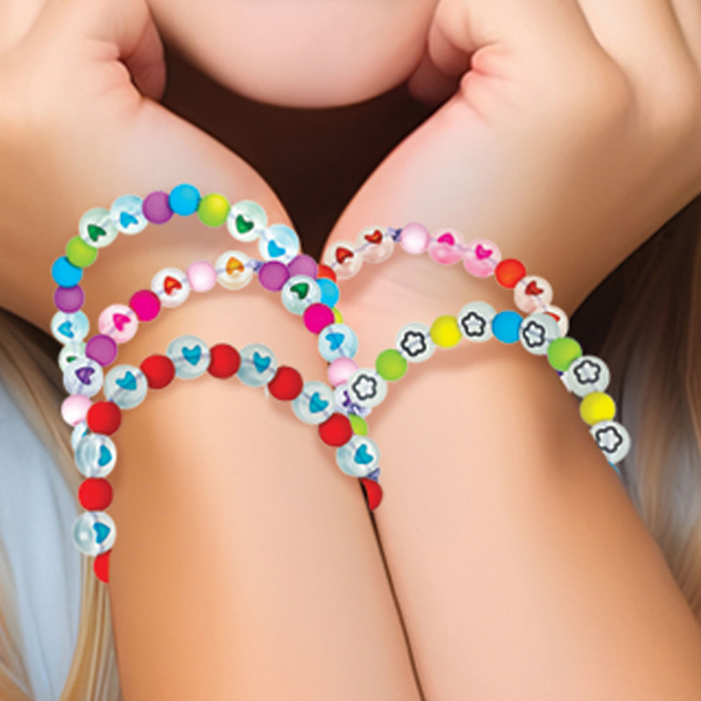 Small World Toys Make Your Own Beginner Bead Jewellery Glow in the Dark Kit Image 2
